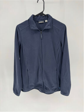 L.L.Bean Women’s Blue Fleece Full-Zip Jacket Medium